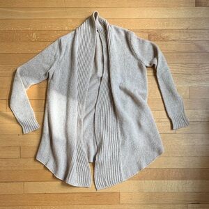 Calypso St. Barth Wool and Camel Hair Knit Open-Front Cardigan Sweater